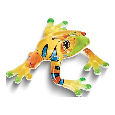 Rain Forest Frog Handcrafted Glass Figurine