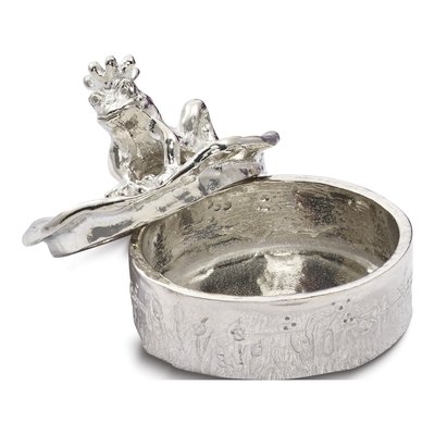 Pewter Frog Prince Tooth Fairy Trinket Box – view 2