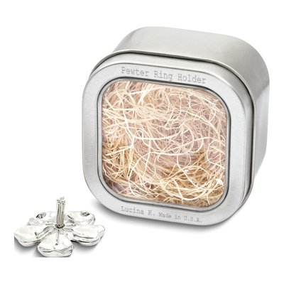 Pewter Cherry Blossom Ring Holder – view 5