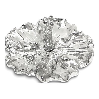 Pewter Hibiscus Ring Holder – view 2