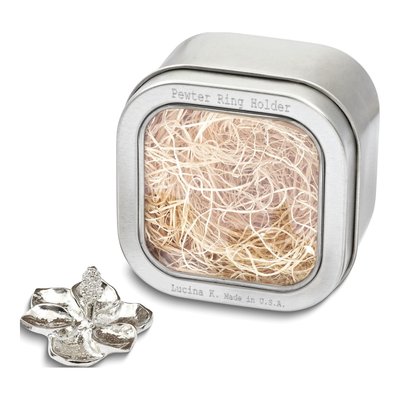 Pewter Magnolia Ring Holder – view 5