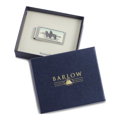 Barlow Designs Wolves Silver-Plated Money Clip – view 3