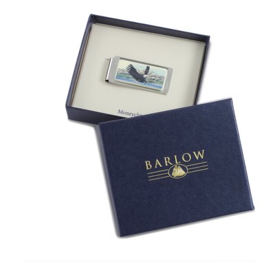 Barlow Eagle Landing Silver-Plated Money Clip – view 3