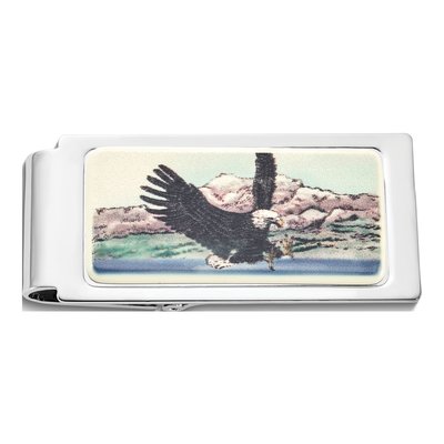 Barlow Eagle Landing Silver-Plated Money Clip