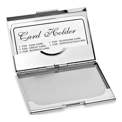 Silver-Tone Enameled Card Case – view 2