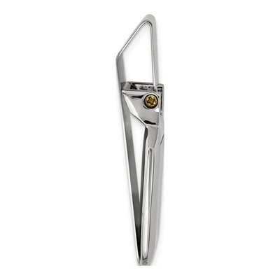 Engravable Silver-Tone Hinged Money Clip for Men – view 2