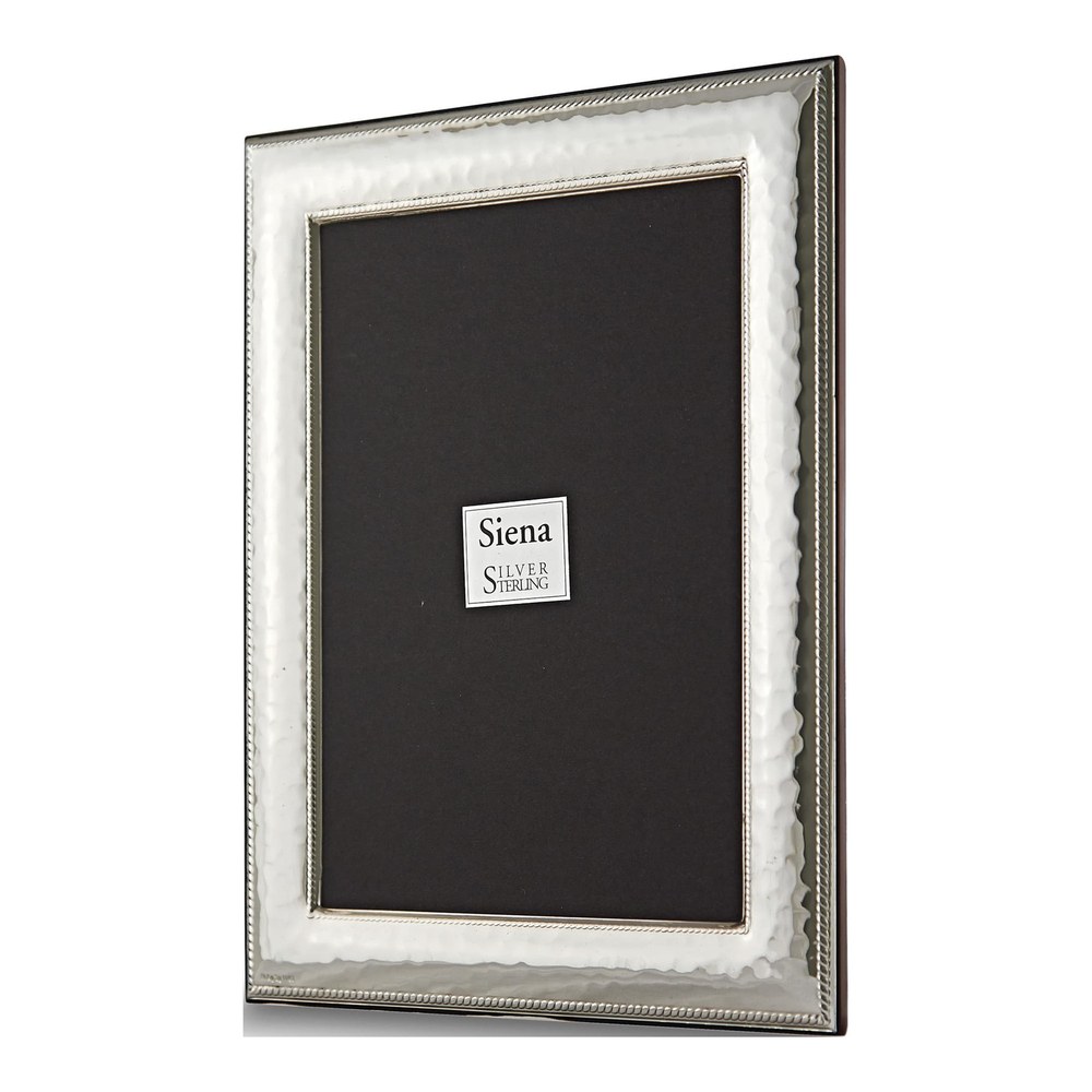 Bilaminate Silver 4x6 Hammered Rope Frame