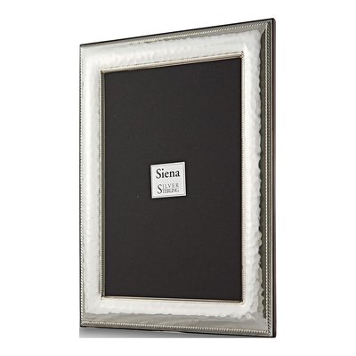Bilaminate Silver 4x6 Hammered Rope Frame