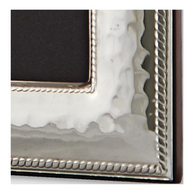 Bilaminate Silver Hammered Rope Border 5x7 Frame – view 2