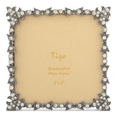 Jewel-Tone 4x4 Photo Frame with Faux Pearls