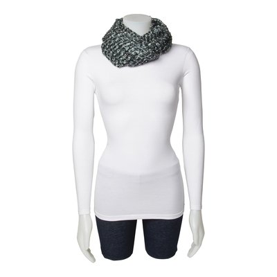 Blue & Grey Circular Loop Scarf – view 2