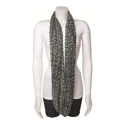 Blue & Grey Circular Loop Scarf