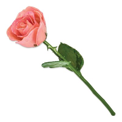 Pink Lacquer-Dipped Natural Rose Keepsake Gift – view 2