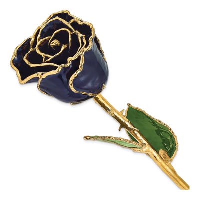 24k Gold-Trimmed Real Twilight Pearl Rose Gift
