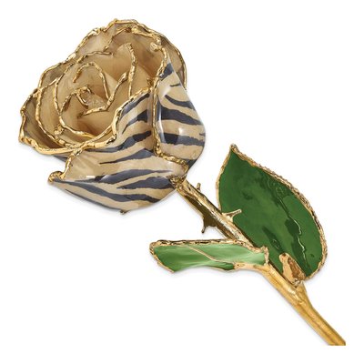 24k Gold Trimmed Real Rose