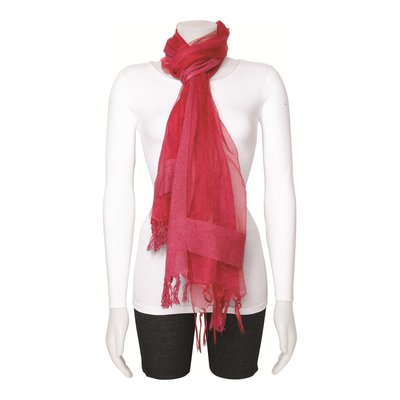 Wine Sheer Viscose Fashion Scarf