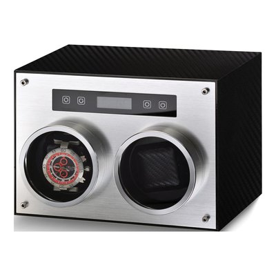 Dual Watch Winder - Carbon Fiber Finish, Engravable
