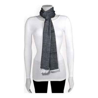 Black/White Reversible Viscose Fashion Scarf