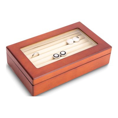 Wooden Cufflink & Ring Box – view 2