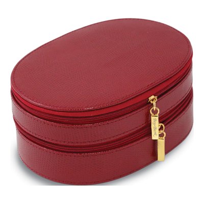 Red Leather Jewelry Case