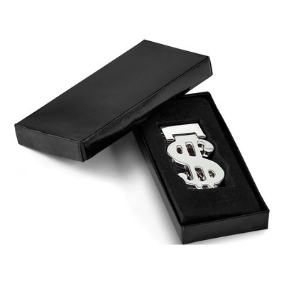 Men's Silver-Plated Hinged Money Clip – view 3
