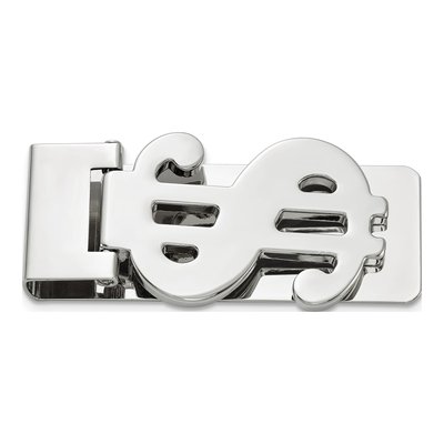 Men's Silver-Plated Hinged Money Clip