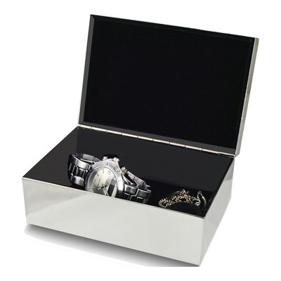 Silver-Plated Hinged Jewelry Box – view 2
