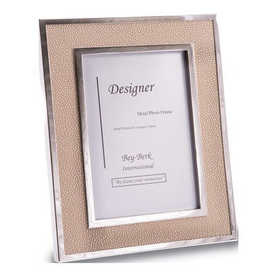 Silver-Plated Stingray Design 4x6 Photo Frame
