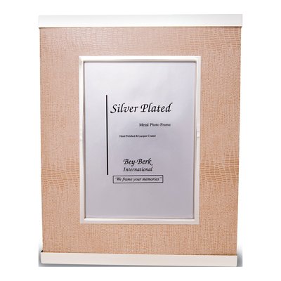 Silver-Plated Lizard Design 4x6 Photo Frame