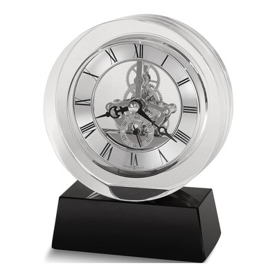 Howard Miller Fusion Crystal Skeleton Table Clock