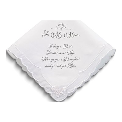 To My Mom Sentiment Cotton Hankie Keepsake Gift