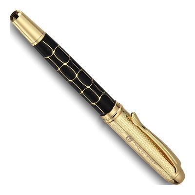 Charles-Hubert Black Croco Rollerball Pen