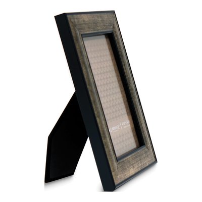 4x6 Burnished Silver & Black Picture Frame – view 2