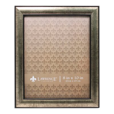 8x10 Burnished Silver & Black Polystyrene Picture Frame