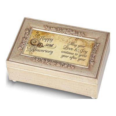 Ivory Resin Anniversary Music Box You Light Up My Life