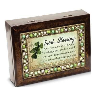 Irish Blessing Resin Music Box