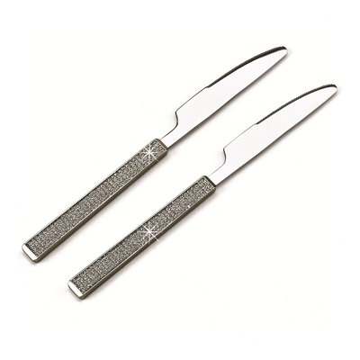 Nickel-Plated Glitter Knife Set, 2 Pc