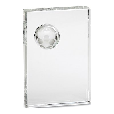Optic Crystal Soccer Trophy