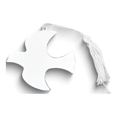 Engravable Dove Ornament with Tassel