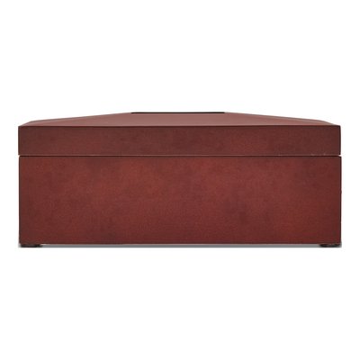Mahogany Finish Wooden Keepsake Chest with Engraving Plate – view 3