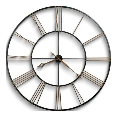 Howard Miller Postema Iron Wall Clock, 49" Black