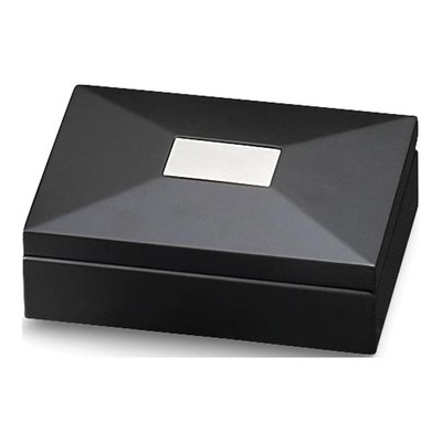 Ebony Wooden Keepsake Chest with Engraving Plate