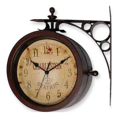 Charleston Indoor/Outdoor Thermometer & Clock