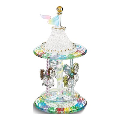 Glass Baron Carousel Figurine with 22k Gold Accents – view 2