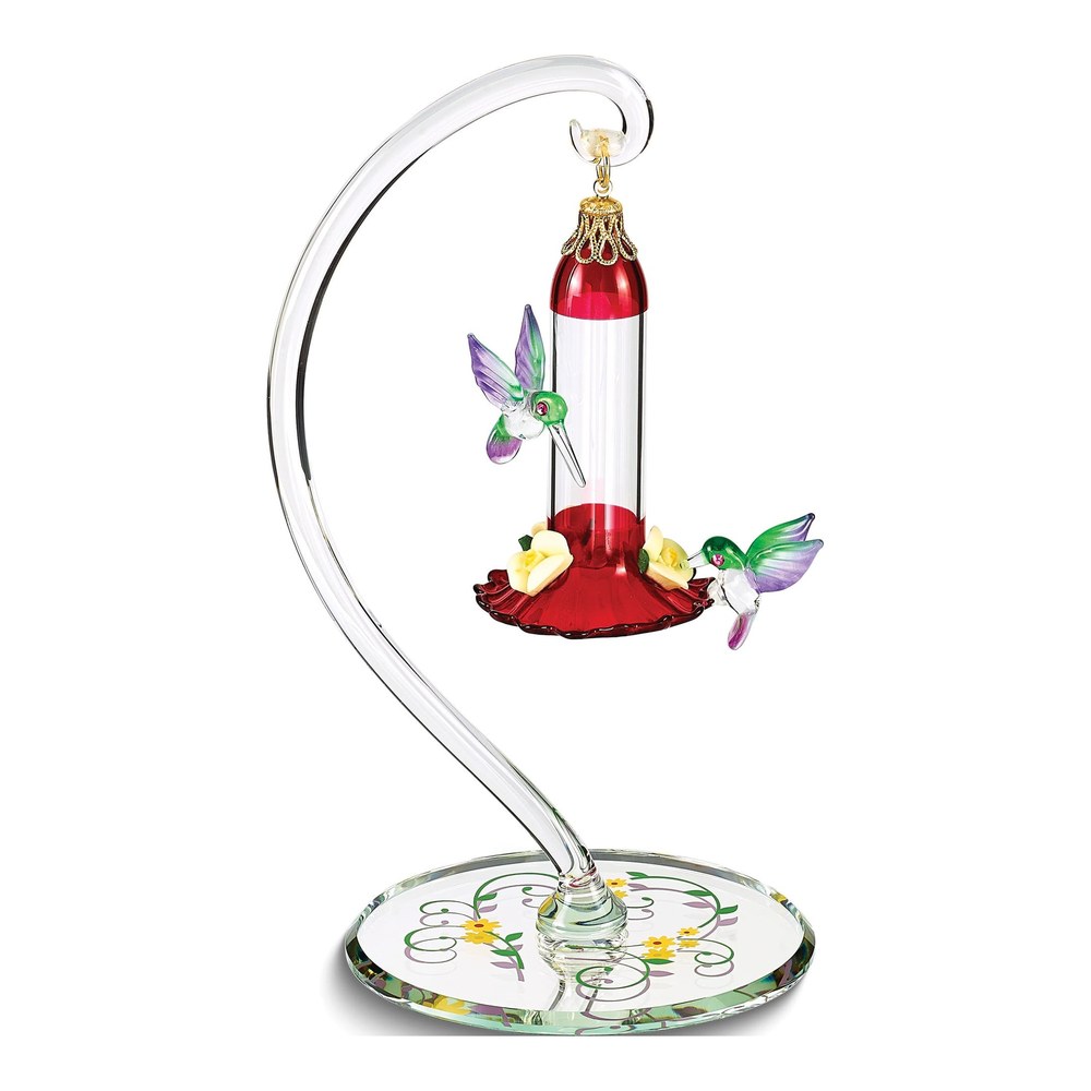 Glass Baron Hummingbirds Figurine