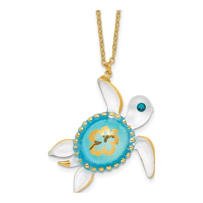 Glass Baron Sea Turtle Necklace