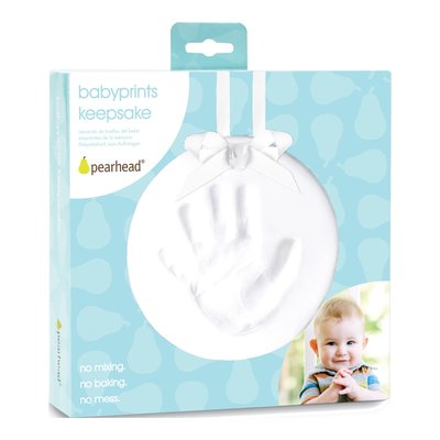 White Babyprints Keepsake Ornament Kit with Clay – view 2