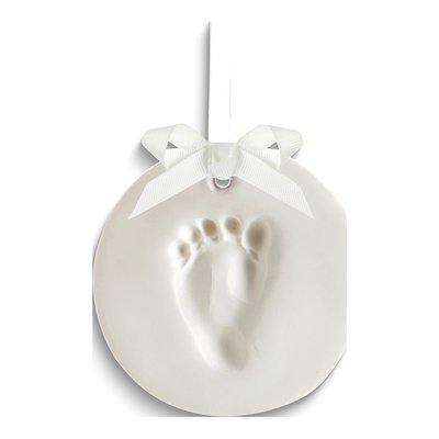 White Babyprints Keepsake Ornament Kit with Clay