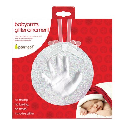 Pearhead Babyprints Glitter Ornament Kit with Clay – view 2
