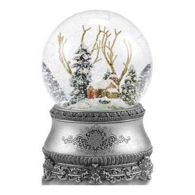 Musical Cottage Water Globe